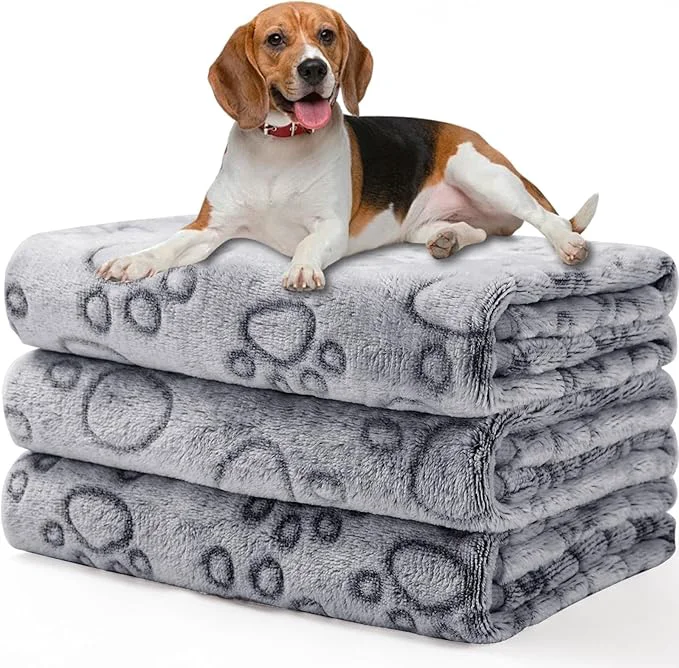 Specialty Luciphia 1 Pack 3 Blankets Fluffy Premium Fleece Pet Blanket Flannel Paw Printed Throw for Dog Cat Grey Paw Small 23 x16 Pack of 3 About ThisOverview Authentic