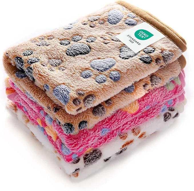 Responsible Luciphia 1 Pack 3 Blankets Super Soft Fluffy Premium Fleece Pet Blanket Flannel Throw for Dog Puppy Cat Paw Brown Pink White Large 41×31 inch About ThisOverview Smart