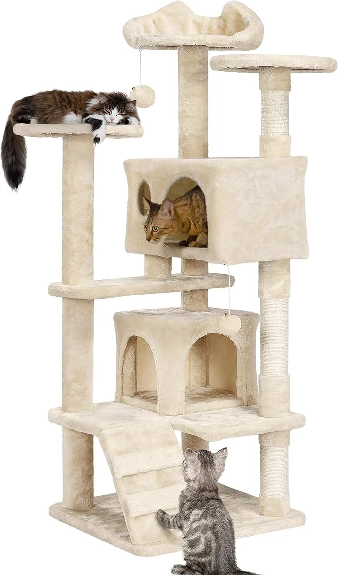 Exceptional Yaheetech 54in Cat Tree Tower Condo Furniture Scratch Post for Kittens Pet House PlayAbout ThisOverview Secure