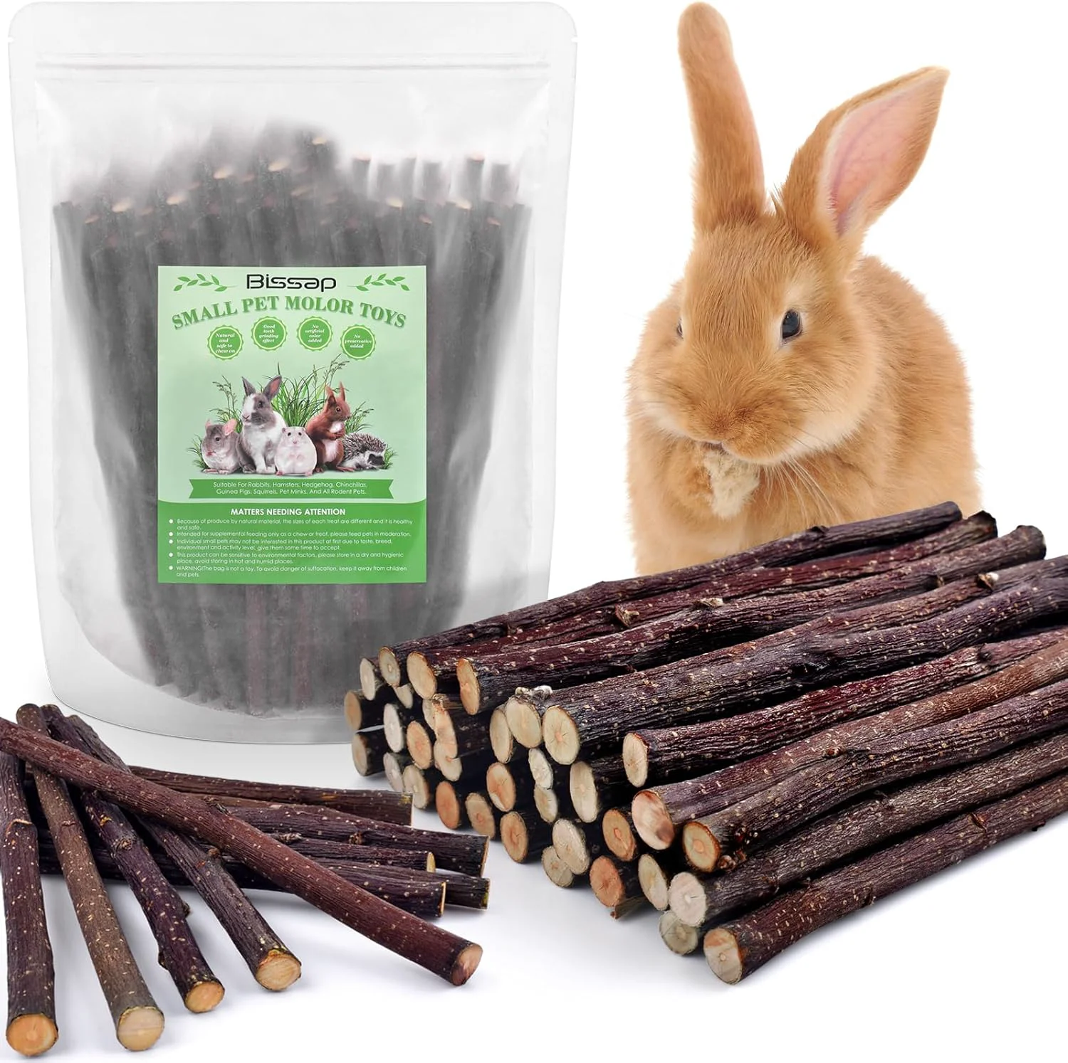 Detailed Bissap 230g 8.1oz Apple Sticks for Rabbits Natural Bunny Chew Toys and Treats for Chinchilla Guinea Pig Hamster Gerbil Small Animals Pet Apple Wood Stick Toys Teeth Grinding Prestigious