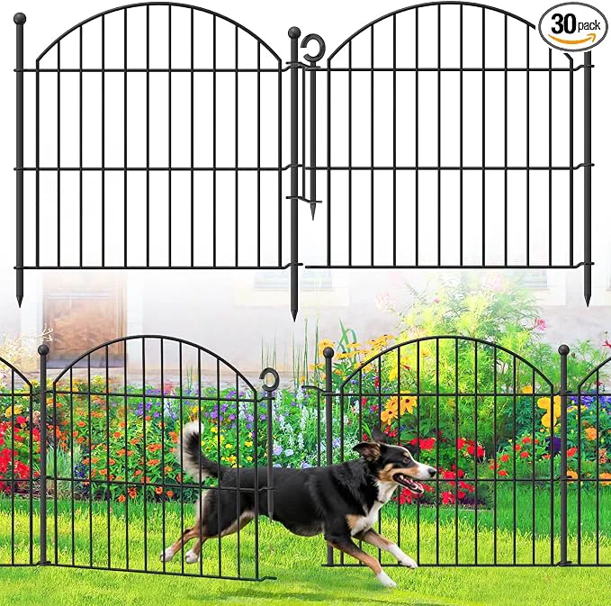 Recyclable Decorative Garden Fence 24in x10ft 5 Pack No Dig Fence Animal Barrier Authentic