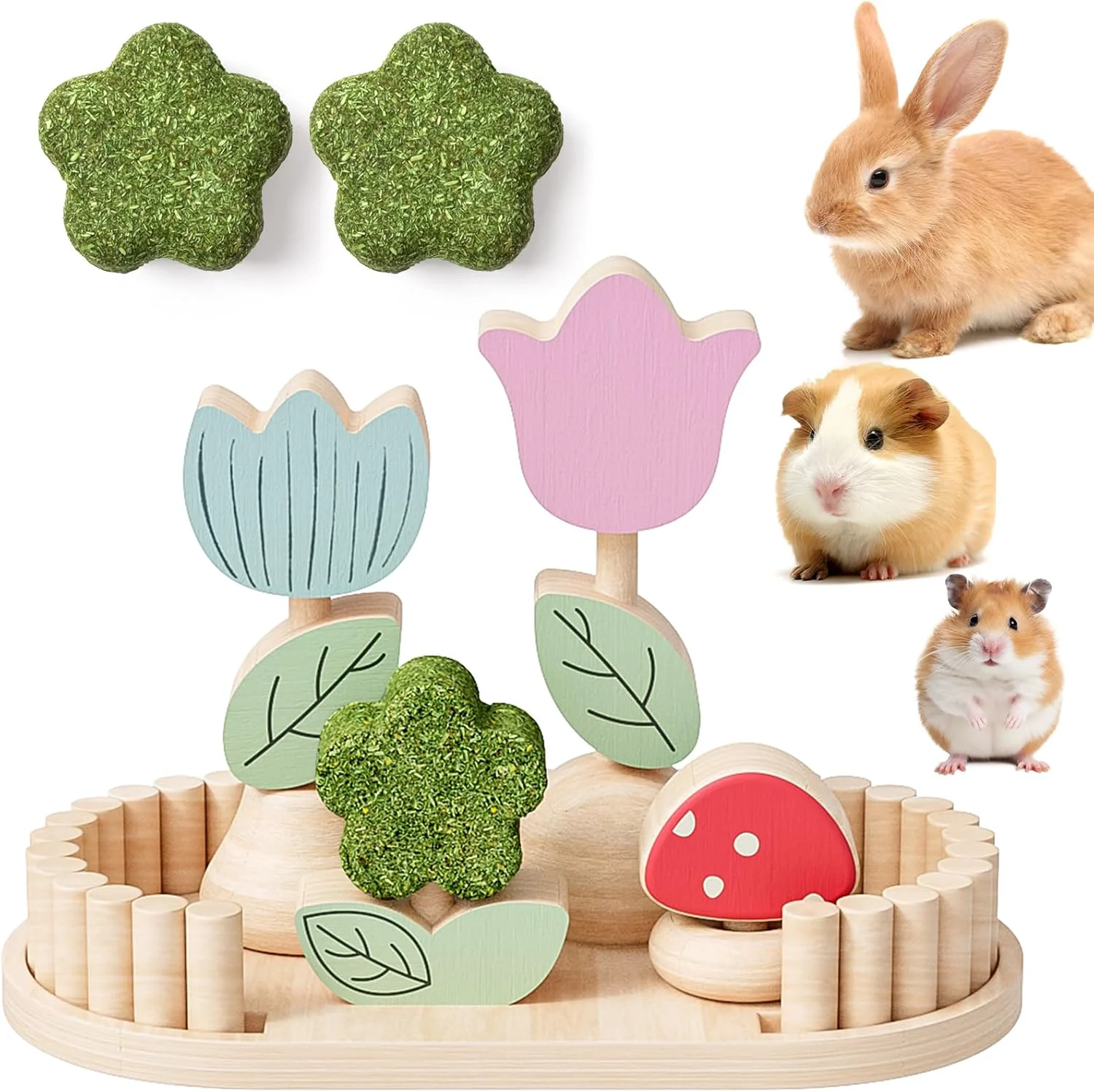 Contemporary mini moe Hamster Chew Toys for Teeth – Guinea Pig Chews Enrichment Toys Natural Edible Rabbit Chew Toy for Bunny Rat Chinchilla Gerbils and Others Small Animal Next-Generation