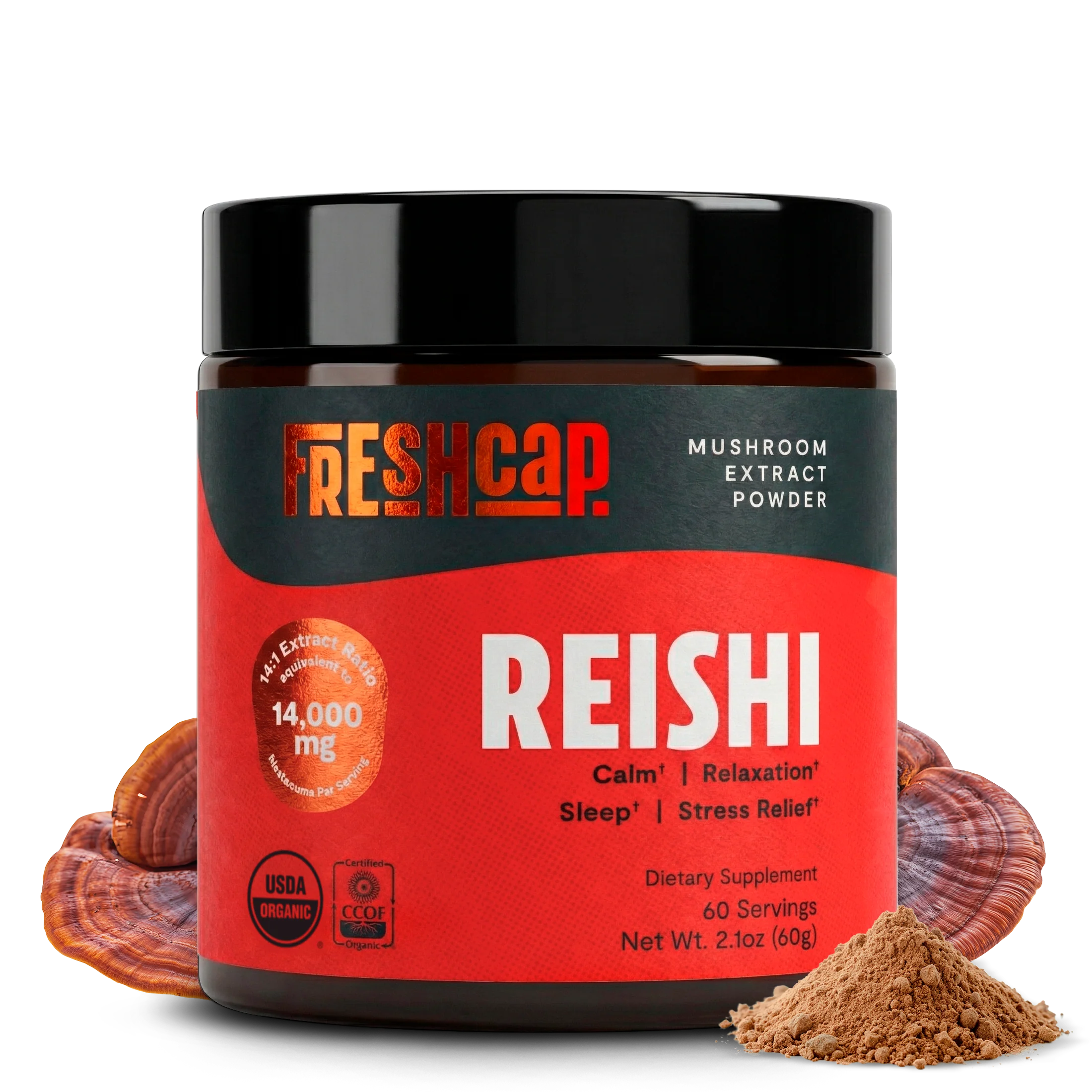 Optimized Organic Reishi Mushroom Powder Safe