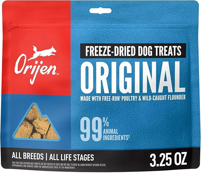 Detailed ORIJEN Grain High Protein ze Dried Dog Treats Recipe 3.25oz BagAbout This Luxury