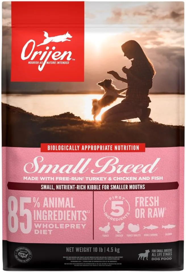 Relaxed ORIJEN Grain High Protein Dry Dog Food Small Breed Recipe 10lb BagAbout This Traditional