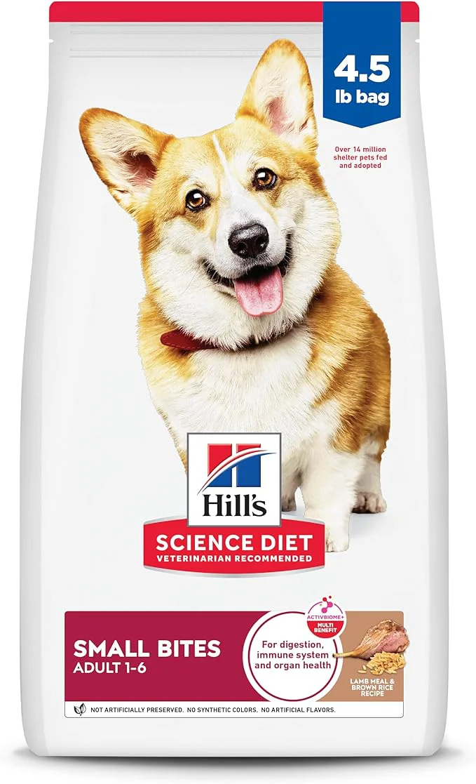 Dependable Hill’s Science Diet Adult 1-6 Adult 1-6 Premium Nutrition Small Kibble Dry Dog Food Lamb Brown Rice 4.5 lb BagAbout This Casual