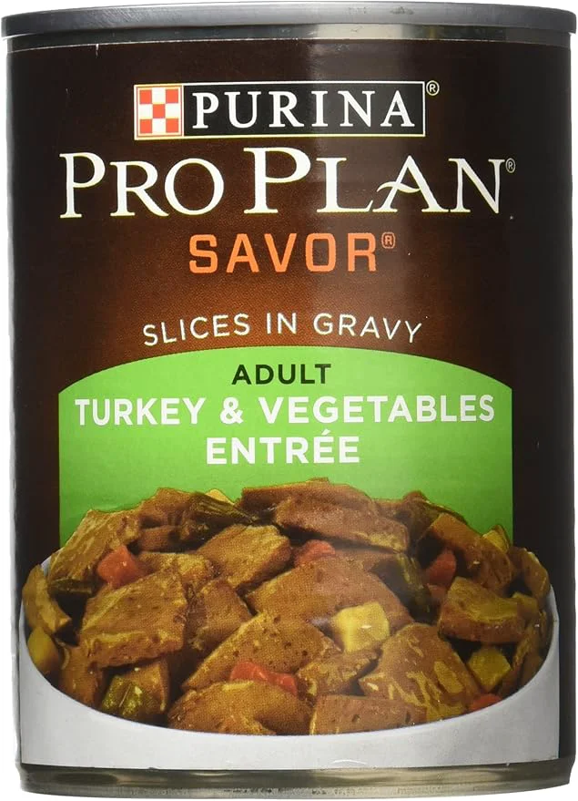 Pure Nestle Purina Petcare 381710 12 13 oz Pro Plan Turkey and Vegetables Entree for Adult DogsAbout This Convenient