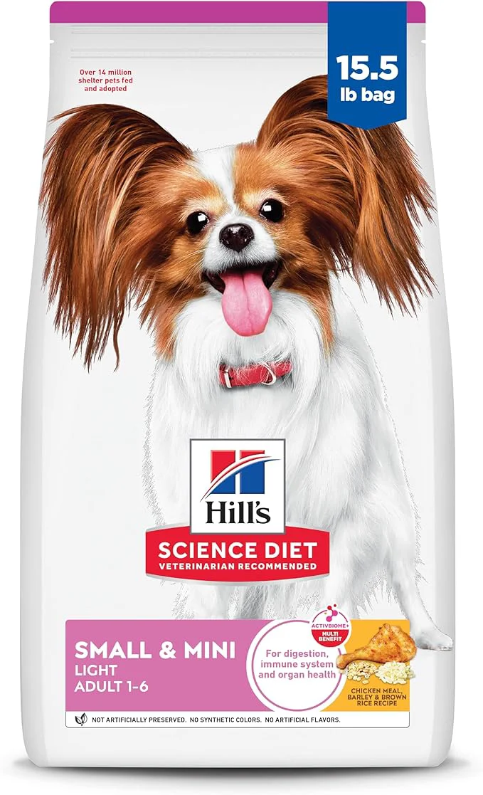 Durable Hill’s Science Diet Adult 1-6 Light Small Mini Dry Dog Food Chicken Meal Barley 15.5 lb. BagAbout This Responsible