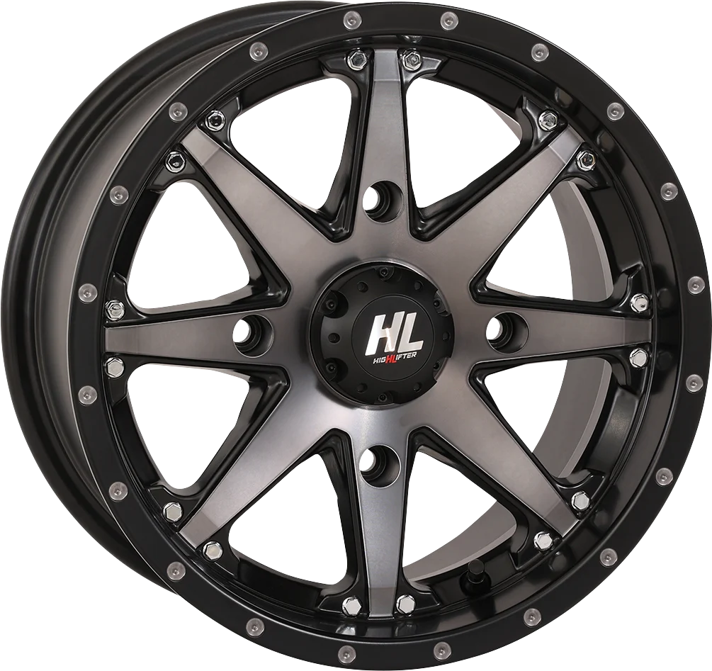 Fine Crafted HIGH LIFTER Wheel – HL10 – Front Rear – Matte Black Smoke – 14×7 – 4 110 – 5 2 30 mm 14HL10-1610 Specialty