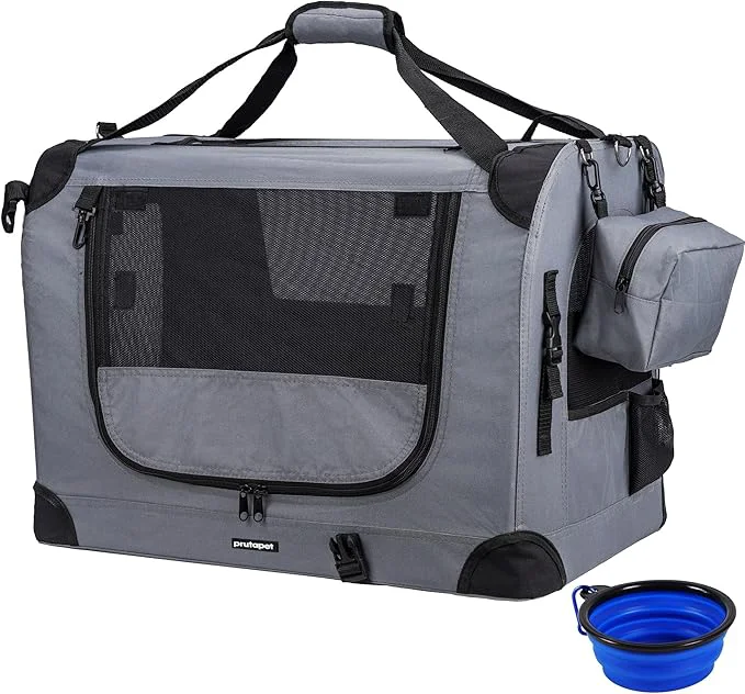 Selected Large Cat Carrier 24 x16.5 x16.5 Portable Dog Crate for Small Medium Dogs Collapsible Traveling Pet Crate with Collapsible BowlAbout ThisOverview Specialty