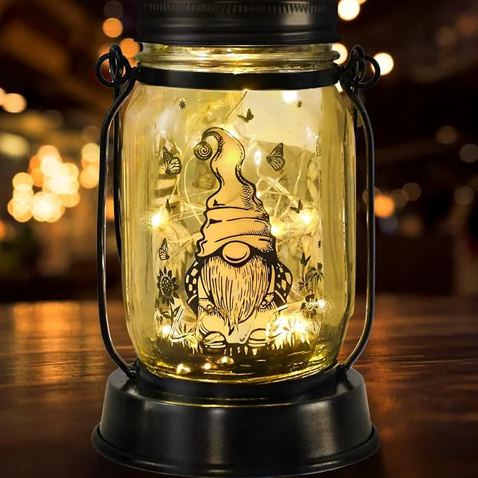 Pure kyoryuger Gnome Gifts for Women Men Gnome Lovers Solar Lantern Mom Birthday Innovative