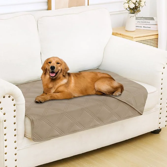 Smooth Smiry Waterproof Dog Bed Cover Blanket 30×53 Soft Reversible Pet Blanket Washable Leakproof Cats Dogs Couch Cover for Sofa Couch Furniture Lattice Taupe TaupeAbout ThisOverview Next-Generation