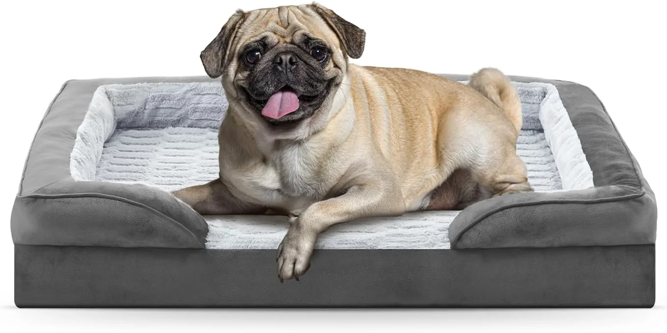 Clean FURTIME Orthopedic Small Dog Beds – Waterproof Ultra Comfy Supportive Foam Pet Couch with Removable Washable Cover Nonskid Bottom High-Quality