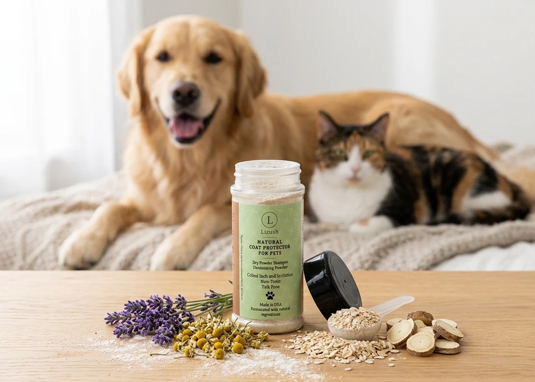 Advanced Natural Coat Protector for Dogs Cats – Grooming Powder Trendy