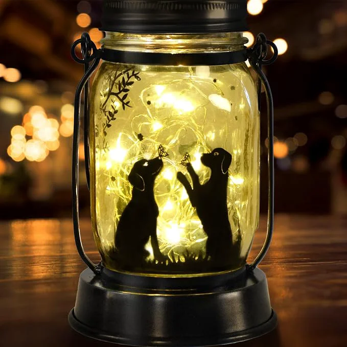 Specialty kyoryuger Dog Solar Lanterns 3in1 Dog Lights Garden Decor Gifts High-End