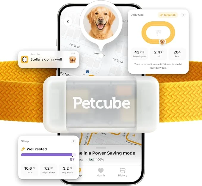 Flexible Petcube GPS Tracker for Dogs – -Time Location Tracking Escape Alerts Trusted