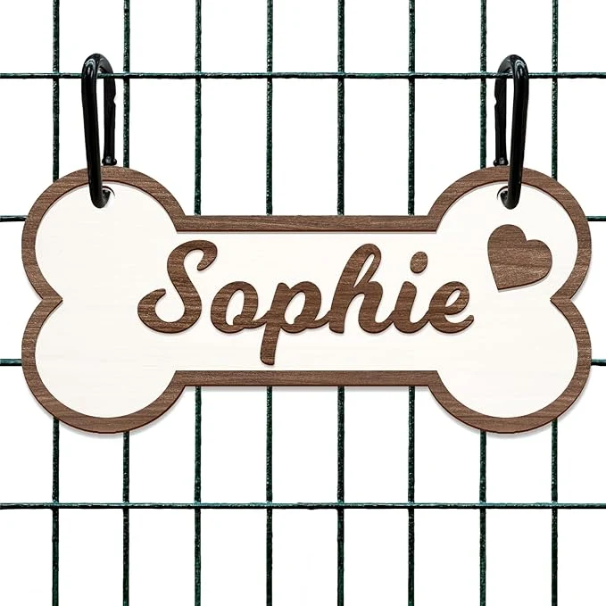 Top-Quality Personalized Dog Crate Sign Custom Dog Kennel Accessories Name Plate Doghouse Refined