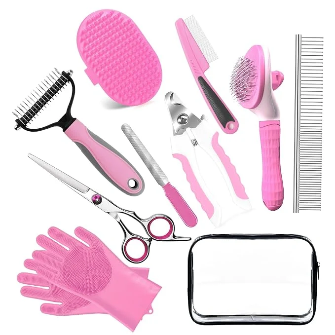 Genuine Bath Grooming Kit for Pets Dog and Cat Grooming Supplies Dematting Comb for Durable