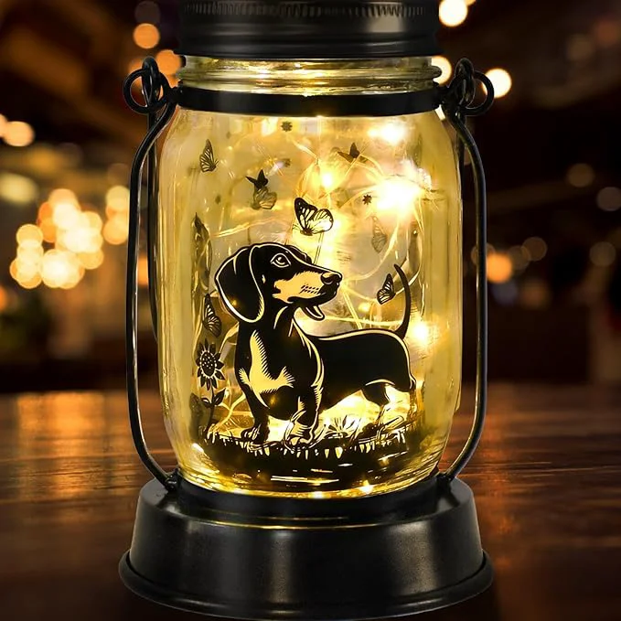 Casual Dachshund Gifts for Women Men Dachshund Solar Lanterns Mom Birthday Wiener Dog Classic