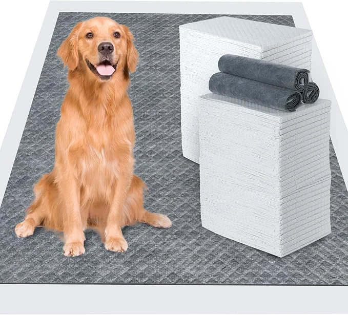 Comfortable 60pcs Charcoal Puppy Pads – Extra Large 24 x 36 Carbon Odor Control 6-Layer Leak-Proof Quick Dry Dog Training PadsAbout ThisOverview Authentic