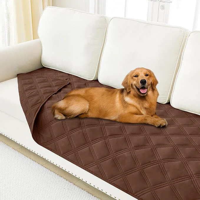 First-Class Smiry Waterproof Dog Bed Cover Blanket 40×70 Soft Reversible Pet Blanket Washable Leakproof Cats Dogs Couch Cover for Sofa Couch Furniture Lattice Brown BrownAbout ThisOverview Consistent