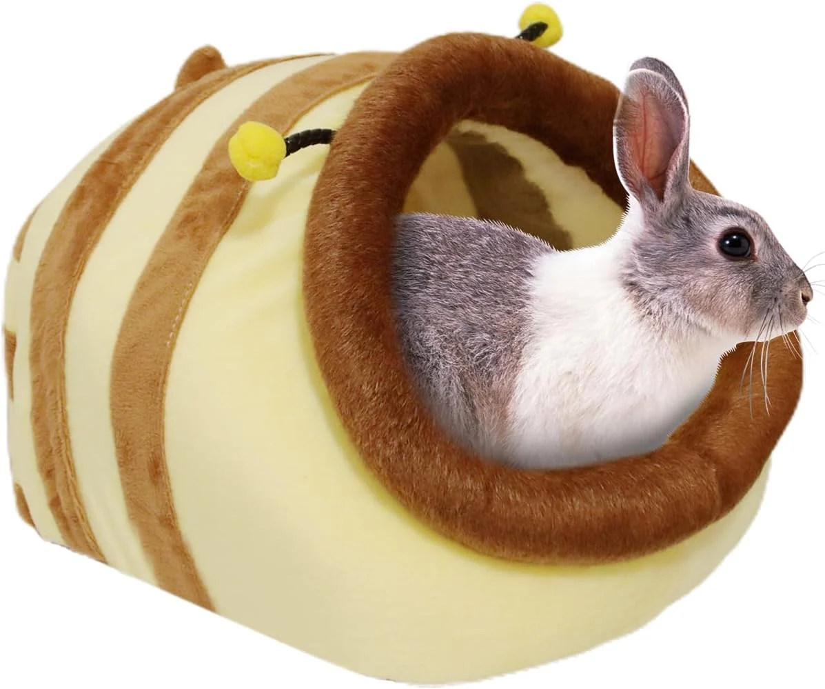Soft Guinea Pig Bed House Hideout for Rat Bearded Dragon Hedgehog Ferret to Sleep and Hide Guinea Pig Cage Accessories Habitat Décor X-Large 5.Wasp Quality