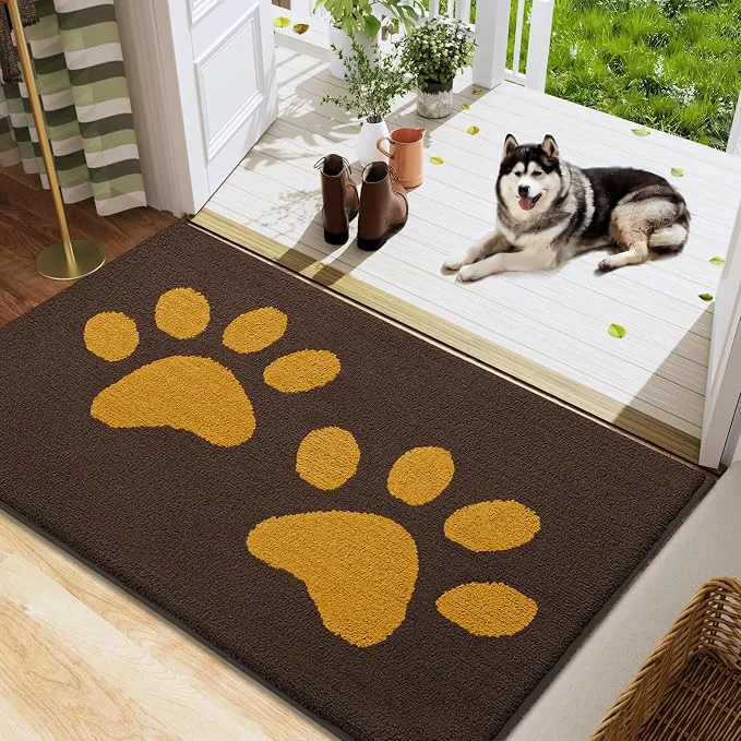 Prestigious Buganda Dog Door Mat for Muddy Paws Absorbent Dirt Trapper Washable Indoor Optimized