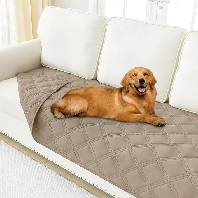 Effective Smiry Waterproof Dog Bed Cover Blanket 40×80 Soft Reversible Pet Blanket Washable Leakproof Cats Dogs Couch Cover for Sofa Couch Furniture Lattice Taupe TaupeAbout ThisOverview High-Quality