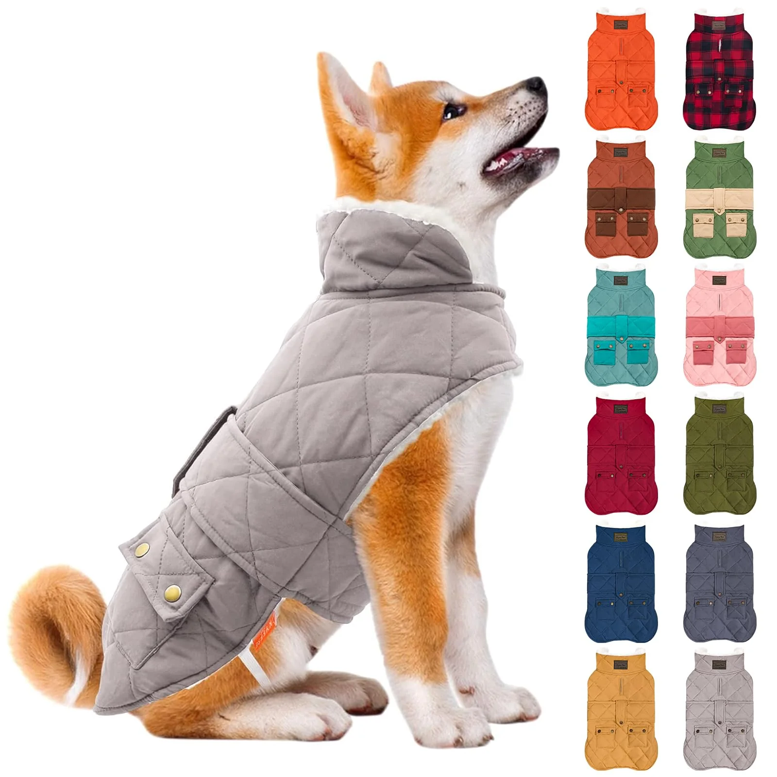 Fine Crafted KYEESE Windproof Waterproof Dog Coat with Fleece Lining — Small Dogs Winter Jacket User-Friendly
