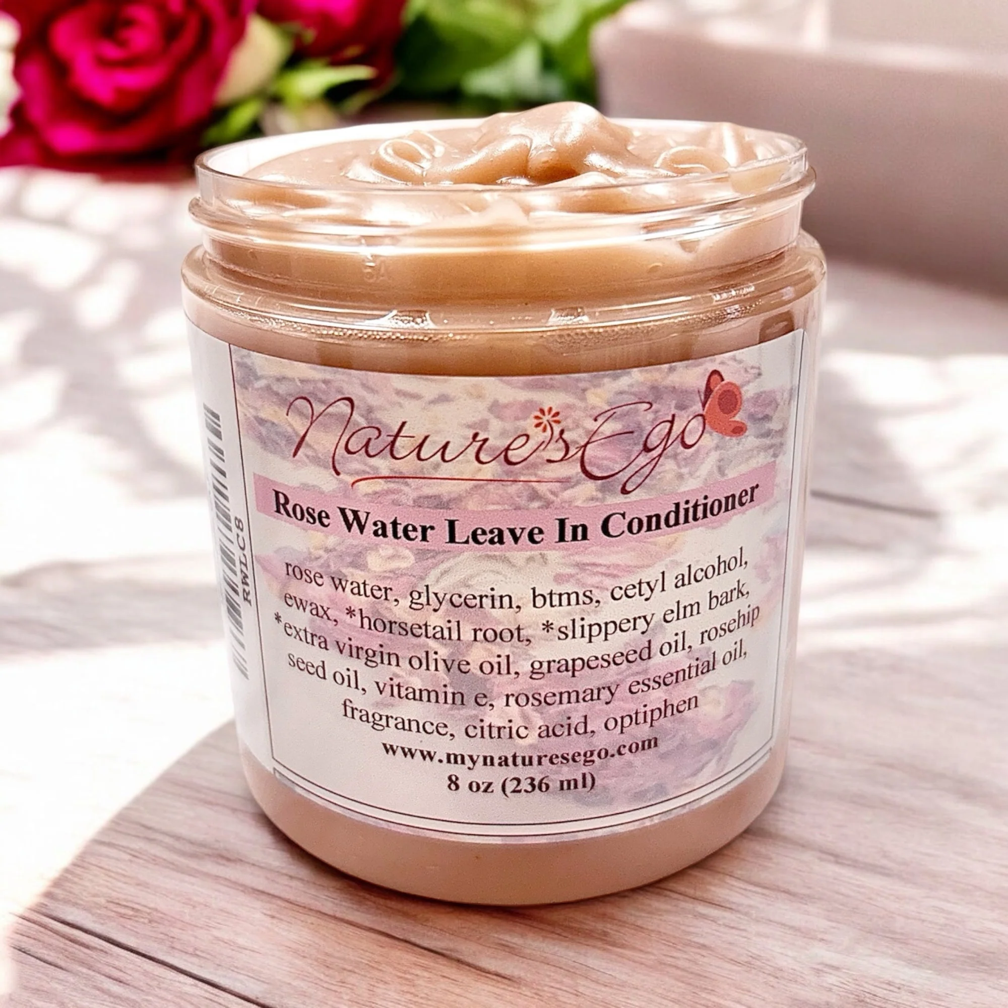 Efficient Rose Water Leave In Conditioner detangler rose water rosehip seed oil Artisan
