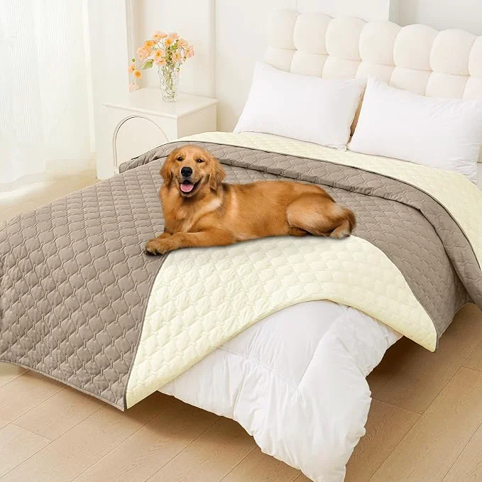 Dependable Smiry Waterproof Dog Bed Cover Blanket Soft Reversible Pet Blanket Washable Reusable