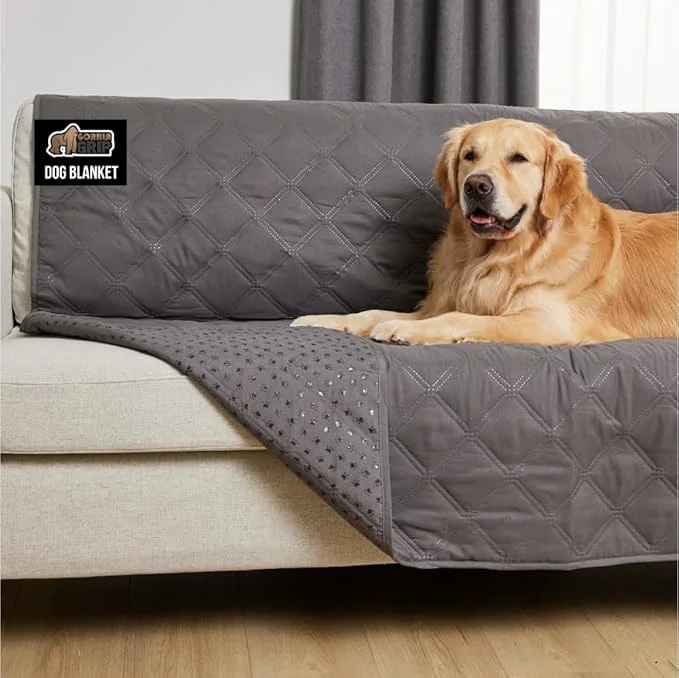 Outstanding GORILLA GRIP Waterproof Couch Cover for Dogs Gripped Slip Resistant Backing Leak Proof Washable Dog Blanket Covers Sofa Bed Sectional Crate Car RV Seats Pet Puppy Essentials 30×70 CharcoalAbout ThisOverview Effective