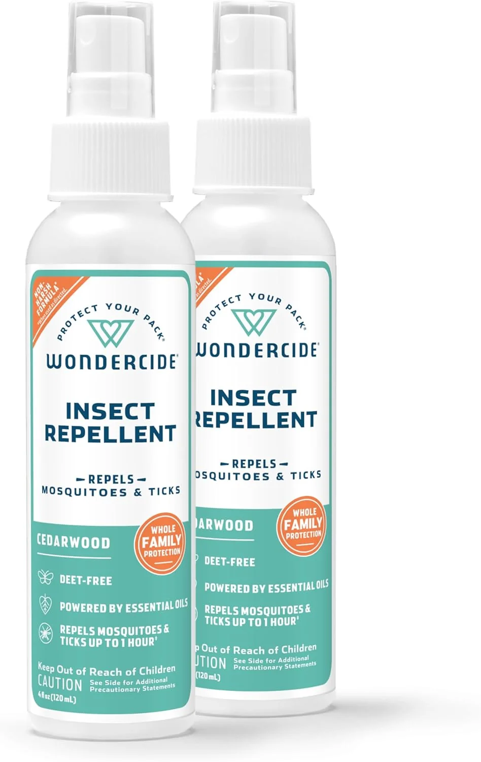 Optimized Wondercide – Mosquito Tick and Insect Repellent with Natural Essential Oils – DEET- Bug Spray and Killer – Safe for Family – Cedarwood 2-Pack of 4 oz Bottle Functional
