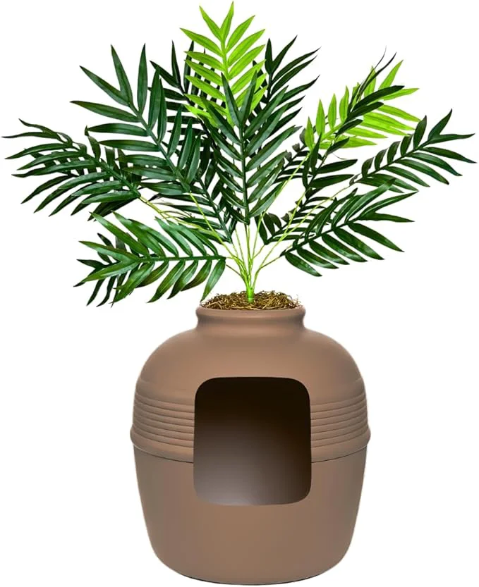Elite Good Pet Stuff Hidden Litter Box Planter Decorative Cat Litter Enclosure Relaxed