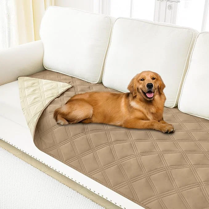 Professional Smiry Waterproof Dog Bed Cover Blanket 40×80 Soft Reversible Pet Blanket Lightweight