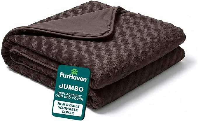Clean FurHaven Dog Bed Cover Contour Luxe Lounger Design Soft Environmentally Friendly