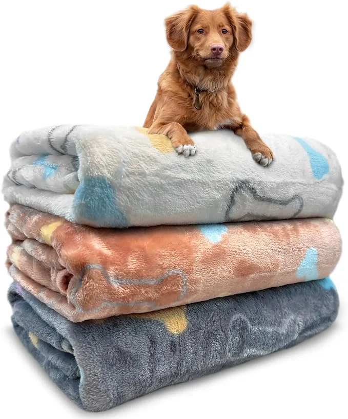 Durable Dog Blankets for Medium Large Dogs Washable 3 Pack Pet Blanket Washable 41 x Superior