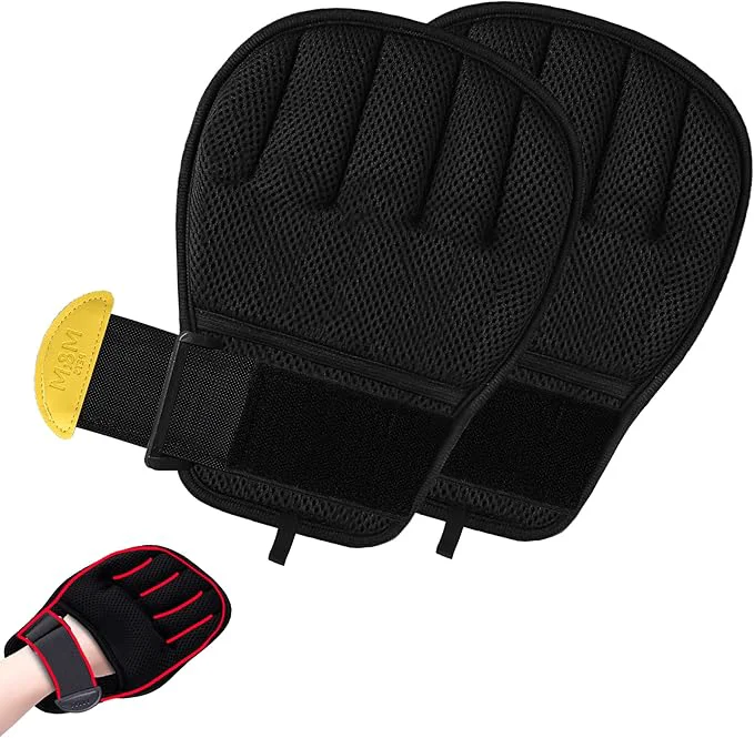 Recyclable Pet Hair Remover Glove for Cats Dogs Patented Adjustable Strap Reusable Five-Finger Grooming Glove Non-Slip Fit Removes Pet Hair from Couch Carpet Laundry Car Seat 2 PcsAbout This Healthy