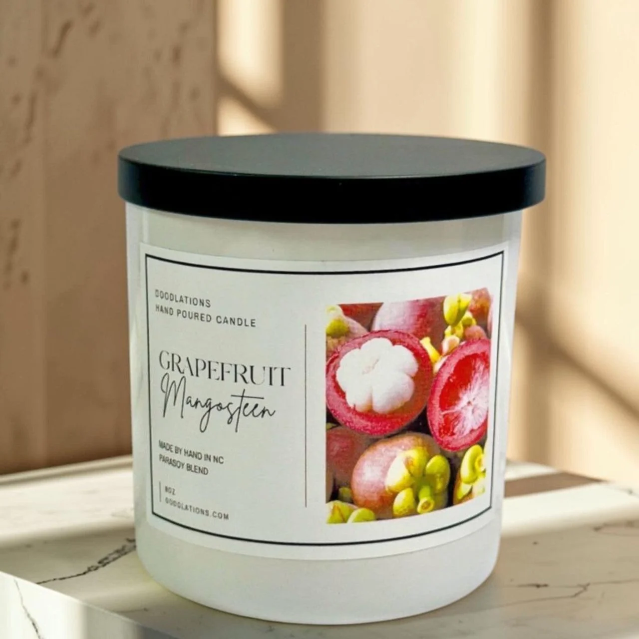 Authentic Doodlations Boutique Candle Grapefruit Mangosteen Solid