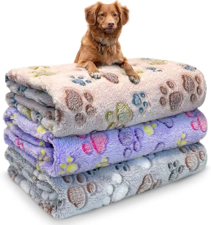 Smooth Dog Blankets for Medium Large Dogs Washable 3 Pack Pet Blanket Washable 41 x Prestigious
