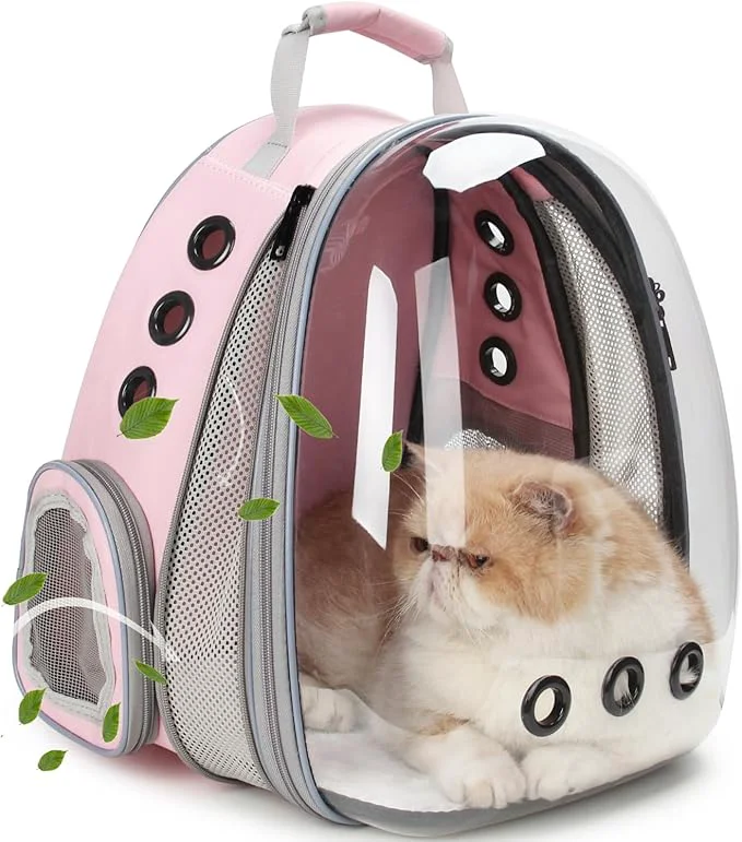User-Friendly Lollimeow Cat Carrier Backpack Expandable Bubble Pet Carrier for Cats and Small Dogs Airline Travel Backpack for Hiking Walking Outdoor Adventures – Supports up to 16 lbsAbout ThisOverview Authentic
