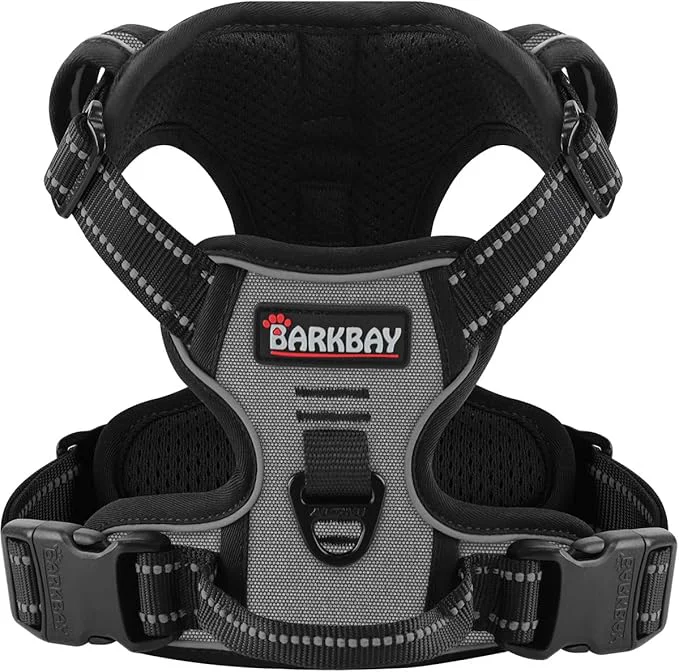 Artisan BARKBAY Dog Harness No Pull for Medium Dogs – Adjustable Reflective Comfortable No Choke Heavy-Duty – for Outdoor Training Walking and Hiking – Strong Durable – M Dark GreyAbout ThisOverview Specialty