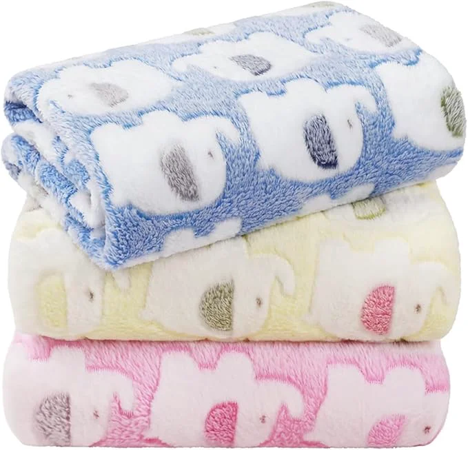 High-Performance LINENLUX 1 Pack 3 Blankets Super Soft Fluffy Premium Fleece Dog Blankets Durable