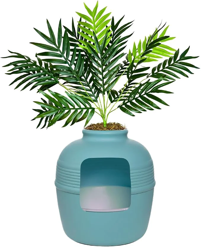 Relaxed Good Pet Stuff Hidden Litter Box Planter Decorative Cat Litter Enclosure Fast