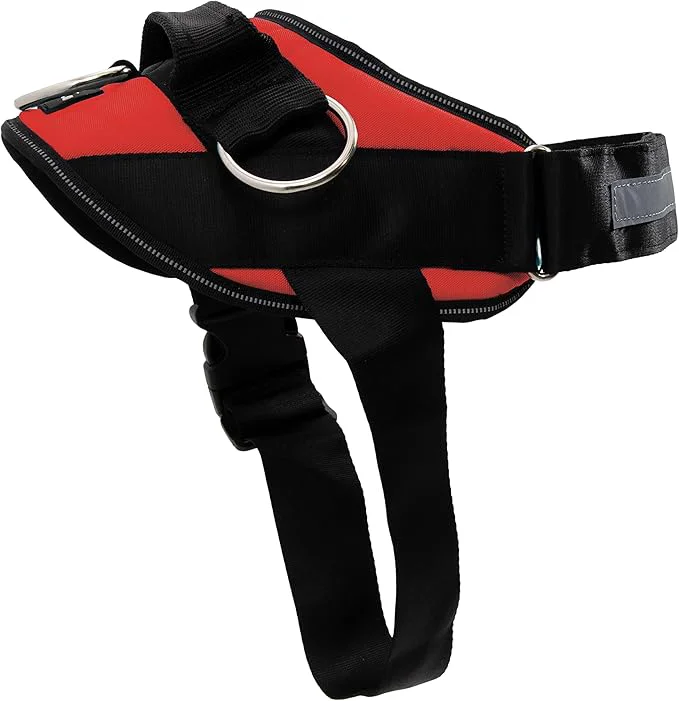 Verified ShawnCo Essential Dog Harness No-Pull Pet Vest with 3 Leash Clips No Choke Reflective Adjustable and Padded for Easy Walking and Training for Small Medium and Large Dogs Mustang Red M About ThisOverview Advanced