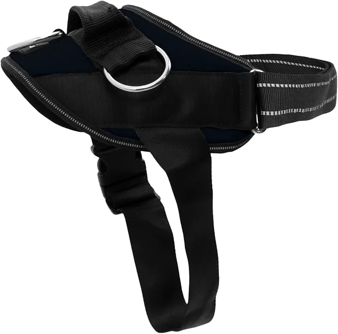 Clean ShawnCo Essential Dog Harness No-Pull Pet Vest with 3 Leash Clips No Choke Reflective Adjustable and Padded for Easy Walking and Training for Small Medium and Large Dogs Midnight XL About ThisOverview Exceptional