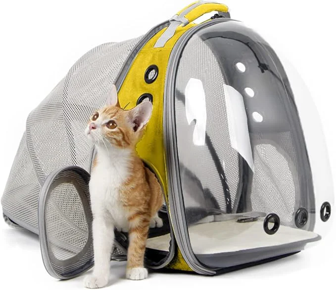 Selected Expandable Cat Backpack Carrier Fit up to 12 lbs Space Capsule Astronaut Bubble Window Pet Backpack for Kitten Bunny Rabbit and Small Puppy YellowAbout ThisOverview Smart