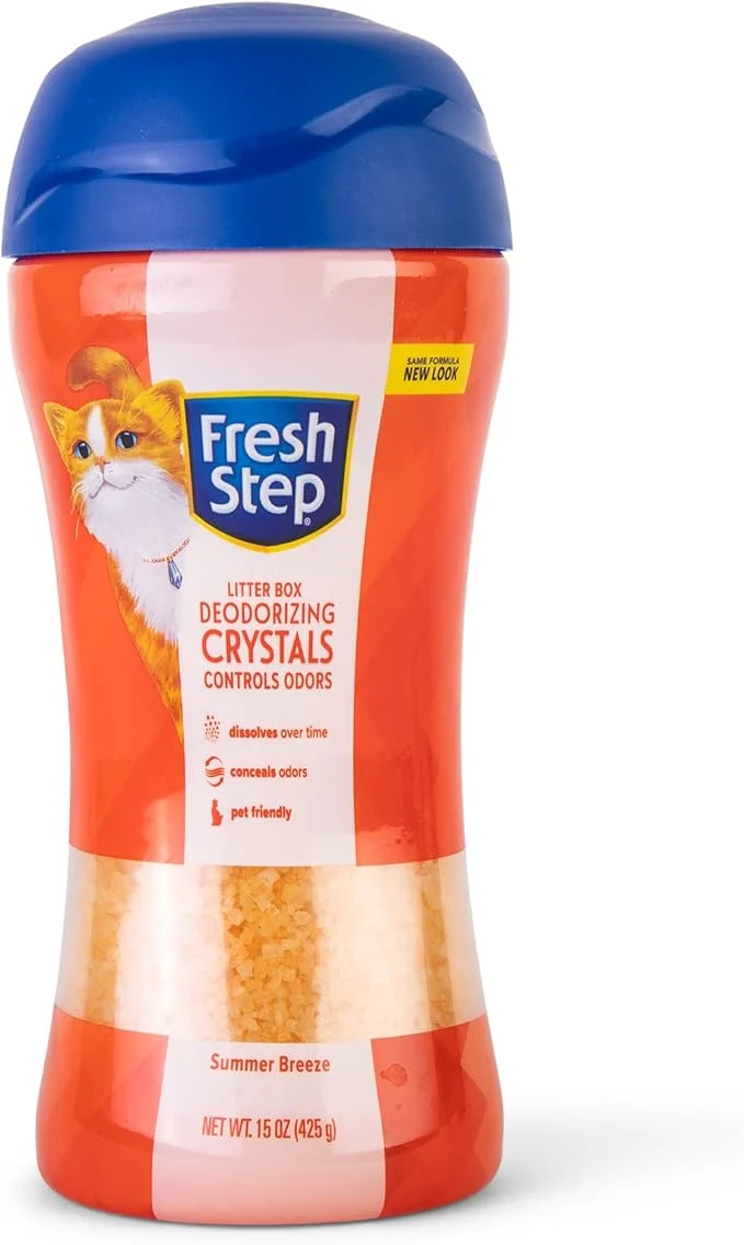 Green Fresh Step Cat Litter Crystals Deodorizer Non Toxic Odor Neutralizing Crystals Crafted
