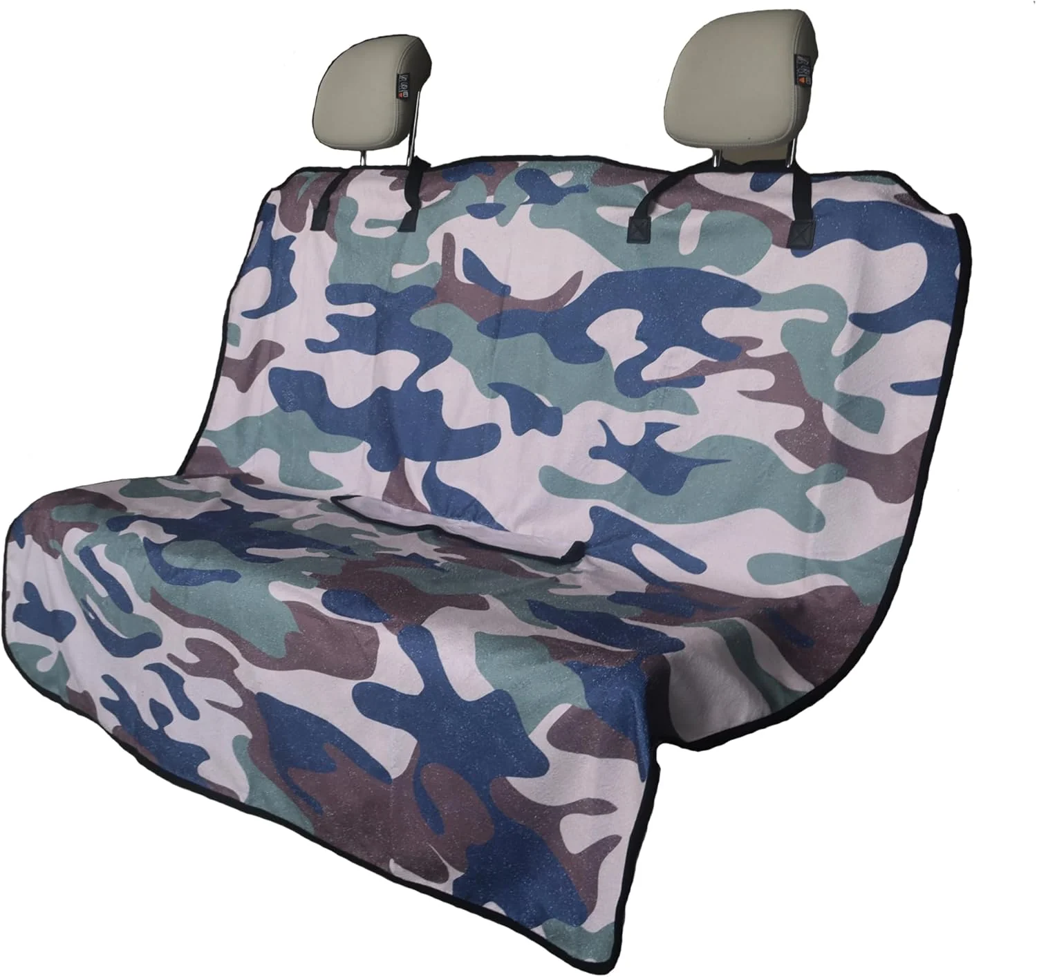 Convenient Back Seat Cover for Car Trucks Van SUV Waterproof Rear Bench Towel Seat Covers for Dogs and Kids Automotive Backseat Protector Camouflage High-Performance
