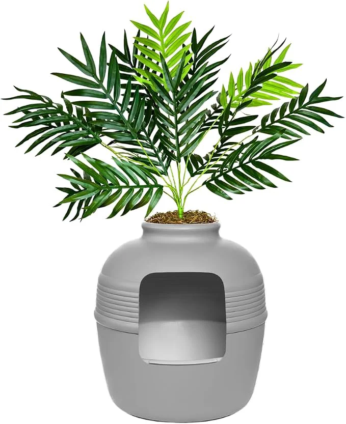 Secure Good Pet Stuff Hidden Litter Box Planter Decorative Cat Litter Enclosure Fine Crafted